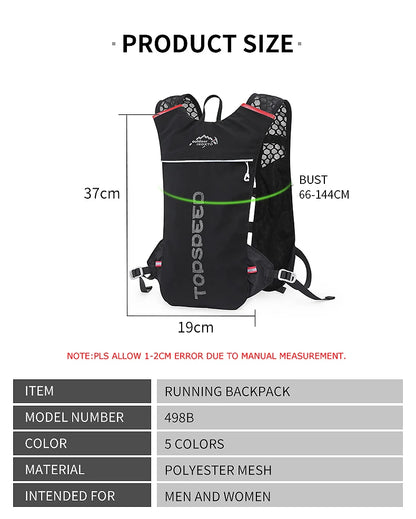 Sac à Dos Ultra-Léger avec Réservoir d’Hydratation - Trail et Marathon