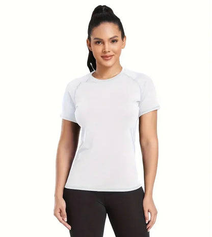 T-shirt de Compression Femme à Manches Courtes - Yoga et Fitness