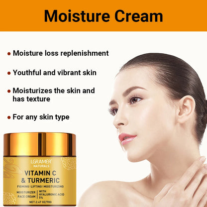 Crème Visage Hydratante au curcuma et Vitamine C