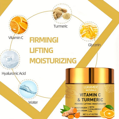 Crème Visage Hydratante au curcuma et Vitamine C