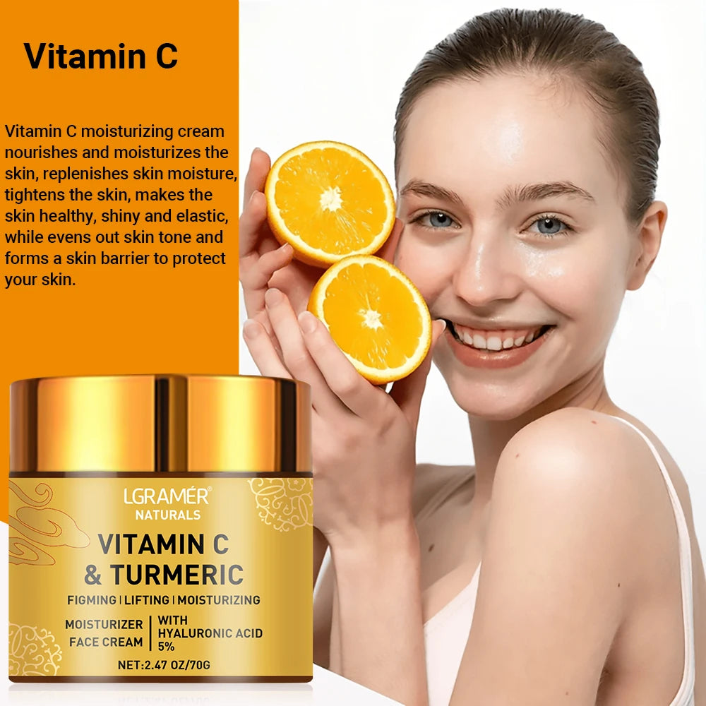 Crème Visage Hydratante au curcuma et Vitamine C