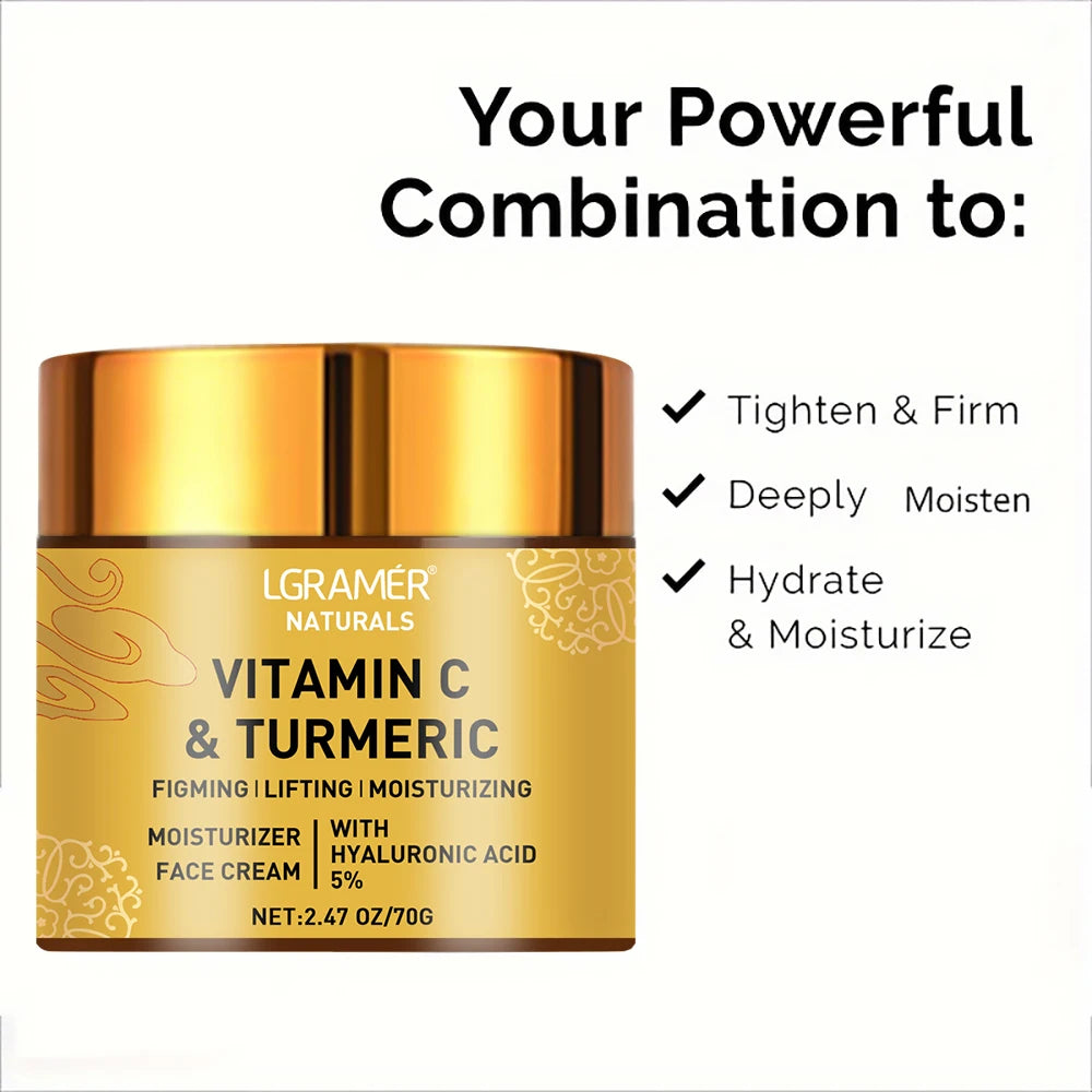 Crème Visage Hydratante au curcuma et Vitamine C