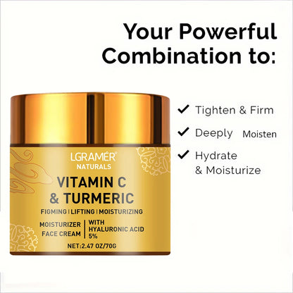 Crème Visage Hydratante au curcuma et Vitamine C